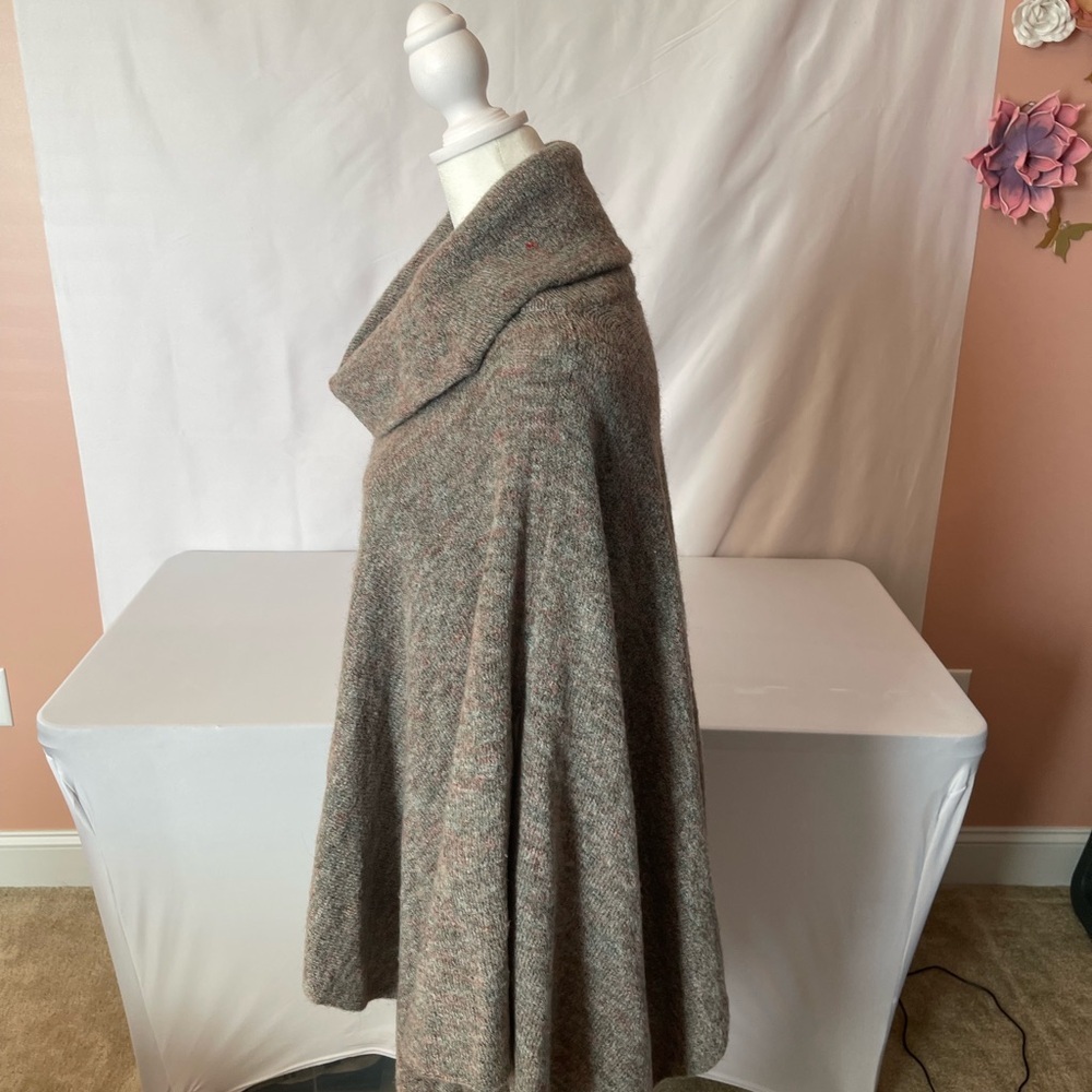 World Market Cozy Oversized Cowl Neck Women's Sweater - Taupe Heather - Picture 2 of 3